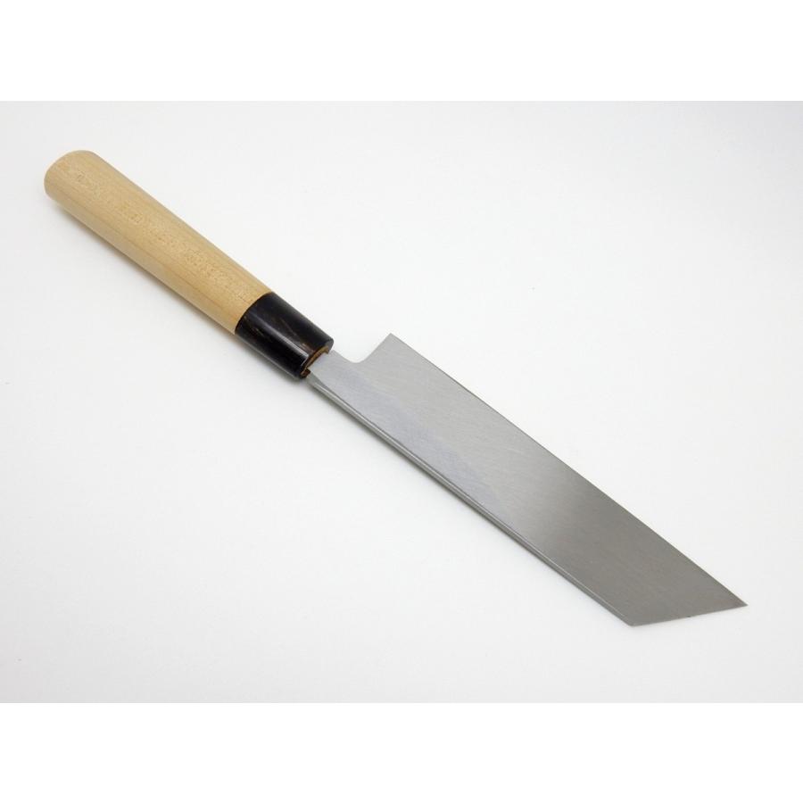 堺孝行 堺孝行《霞研水牛柄》安来鋼白紙 むき物庖丁 180 mm 【水牛柄