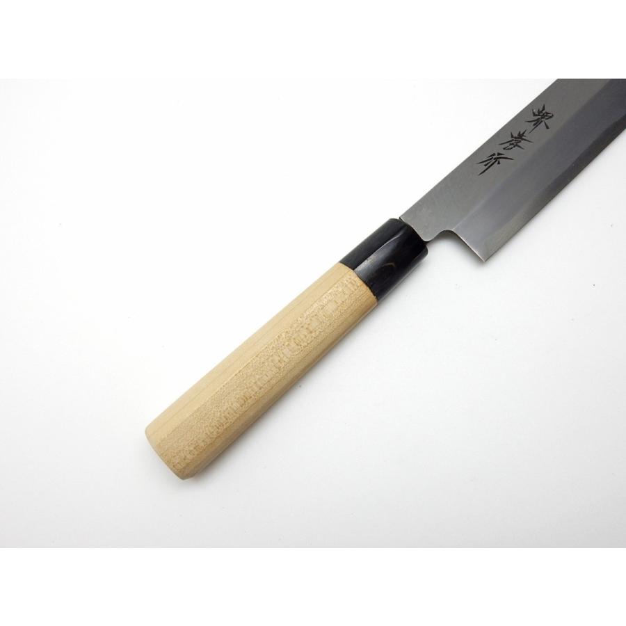 堺孝行 堺孝行《霞研水牛柄》安来鋼白紙 むき物庖丁 180 mm 【水牛柄