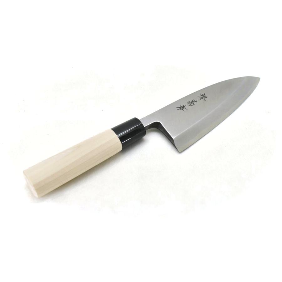堺孝行 堺菊孝(堺孝行)改良霞研 黄鋼 出刃 150 mm 【朴・PC柄 堺孝行 堺菊孝(堺孝行)改良霞研 黄鋼 出刃 150 mm 【朴・PC柄