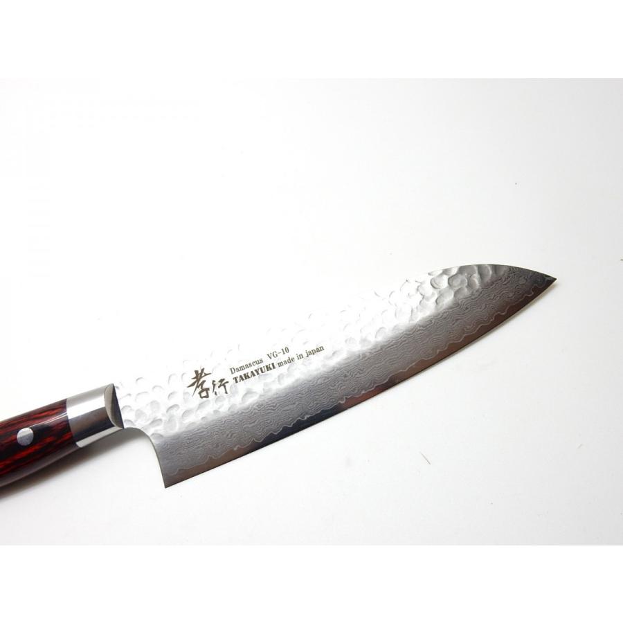 堺孝行《33層鎚目ダマスカス》三徳 180 mm【マホガニー柄】 : 唯千里