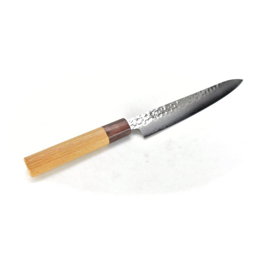 堺孝行 堺孝行《33層鎚目ダマスカス和式》和ペティ 180 mm【欅（けやき