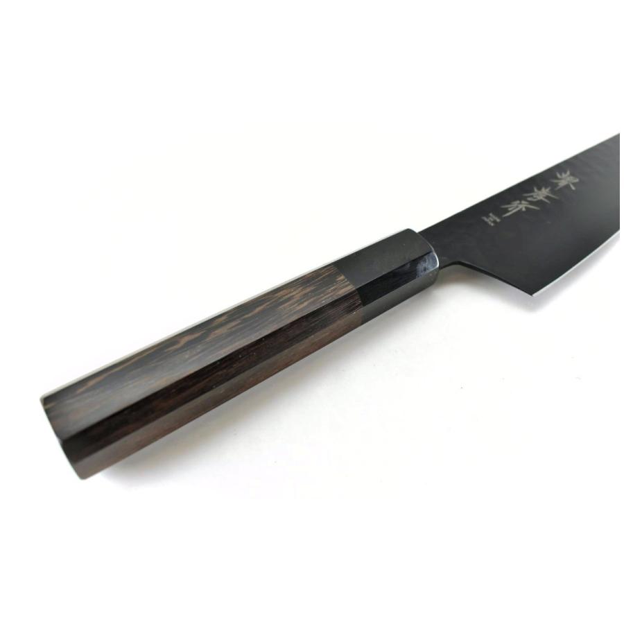 堺孝行 堺孝行《黒影》V金10号 鎚目 黒フッ素加工 和剣型三徳 160 mm