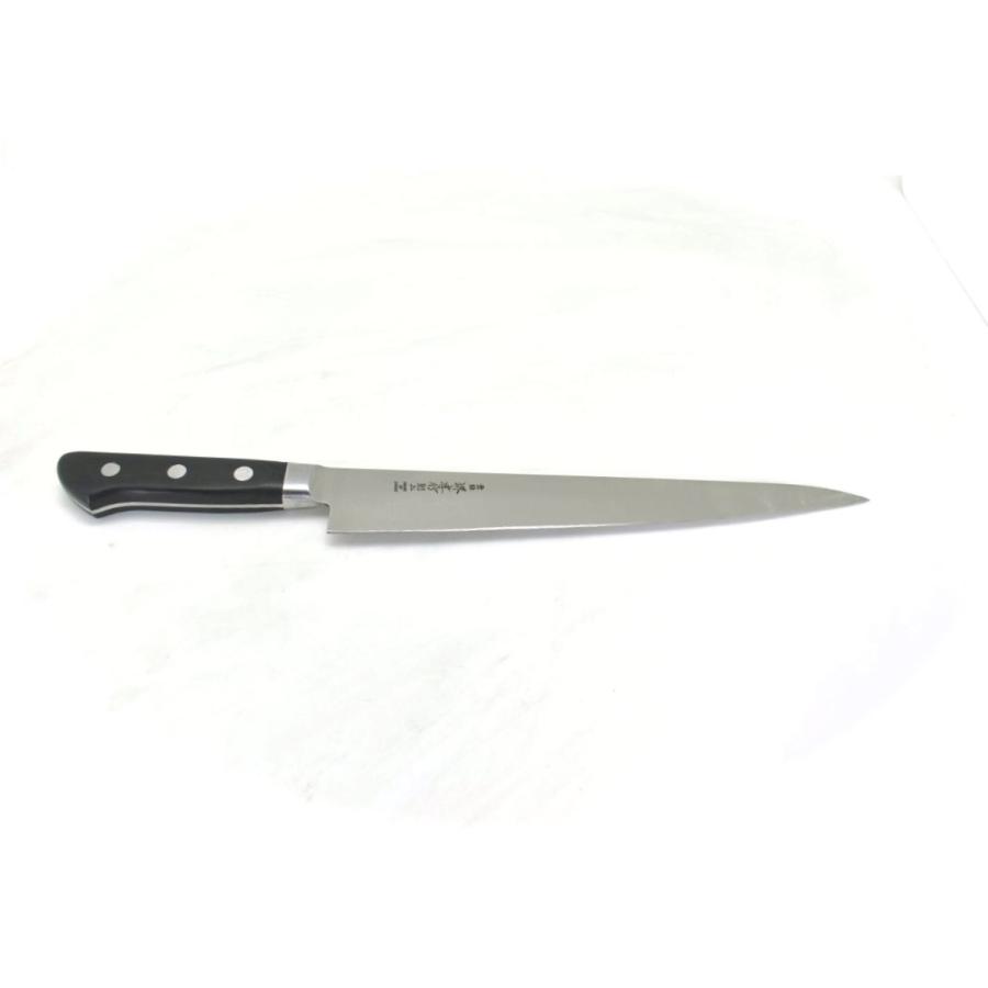 値下げ！　堺孝行　筋引き　ナイフ　包丁　240mm 堺孝行 《日本鋼》 筋引 240 mm【POM樹脂・黒柄】 : 唯千里 - 通販