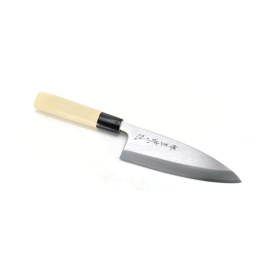 堺匠味正 本霞白 出刃165 mm【水牛柄】