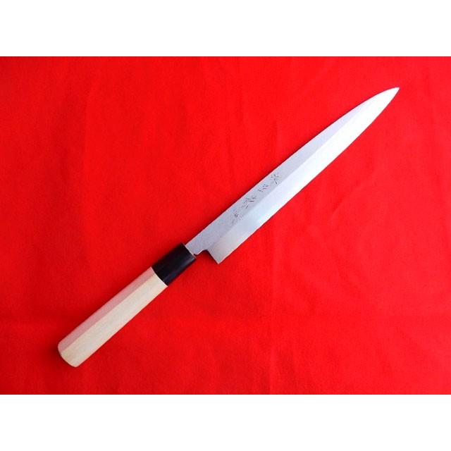 堺 味正 作 本霞 白鋼 柳刃 7寸 210mm 水牛柄 堺匠味正 本霞白 柳刃 210 mm【水牛柄】 : 唯千里 - 通販 - Yahoo