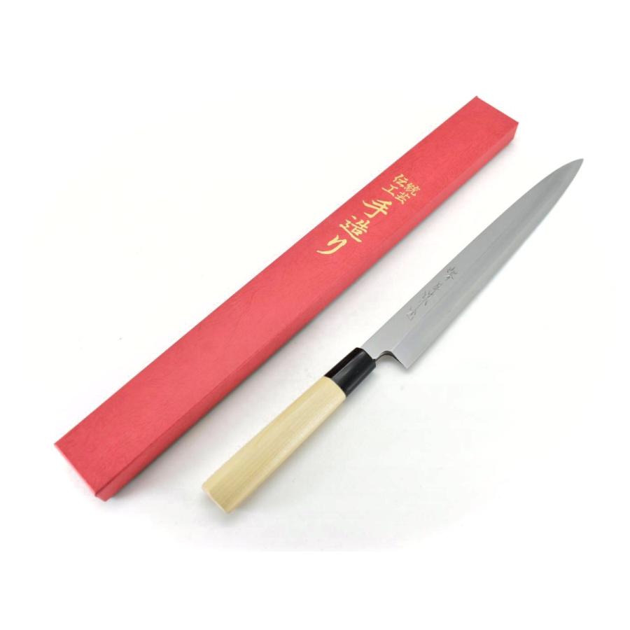 堺匠味正 本霞 白鋼 柳刃 8寸 240mm 水牛柄 堺 匠 味正 本霞 白鋼 柳刃