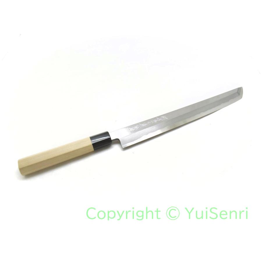 義弘《青霞シリーズ》安来鋼青2号 本霞研 先丸タコ引 300 mm【水牛八角