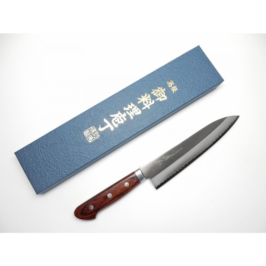 義弘《HGWシリーズ》VG1ゴールド本割込 牛刀180 mm【マホガニー柄 