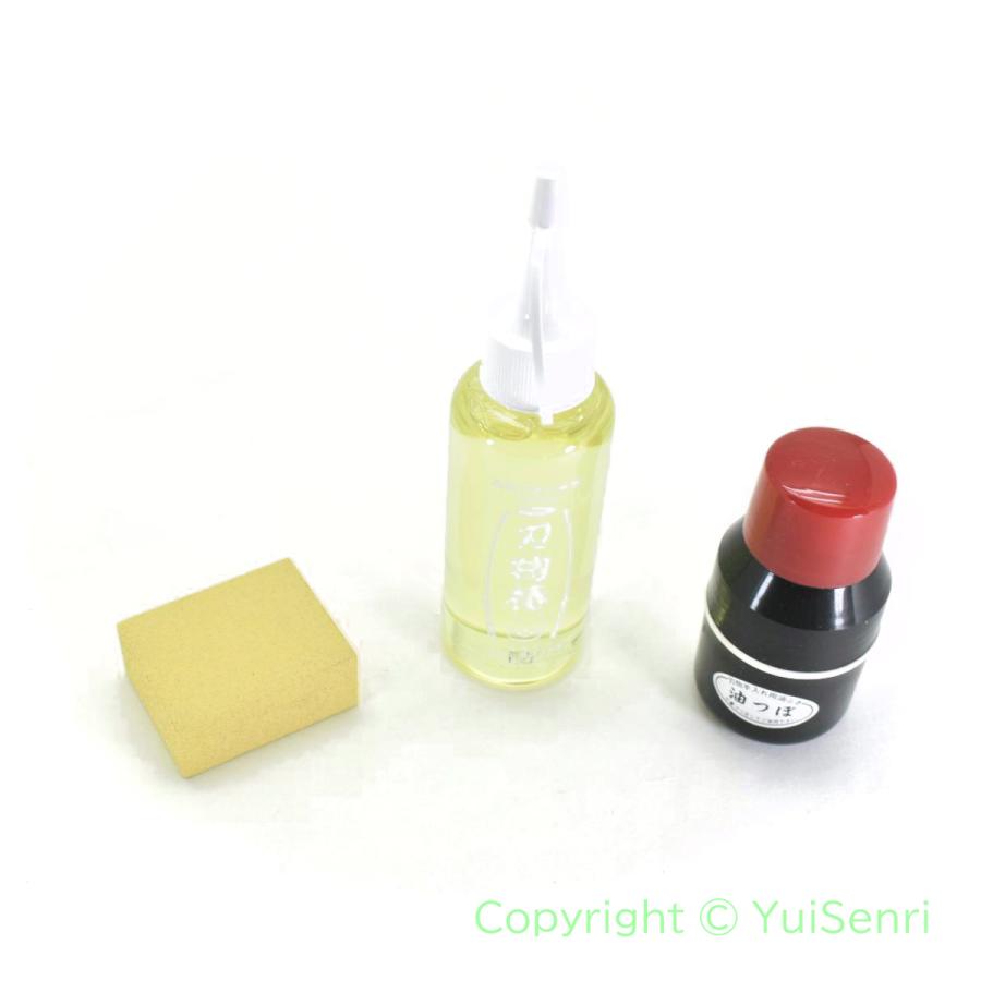 唯千里オリジナル 刃物メンテナンスセット 刃物椿 サビ取君 油ツボ 大人気の