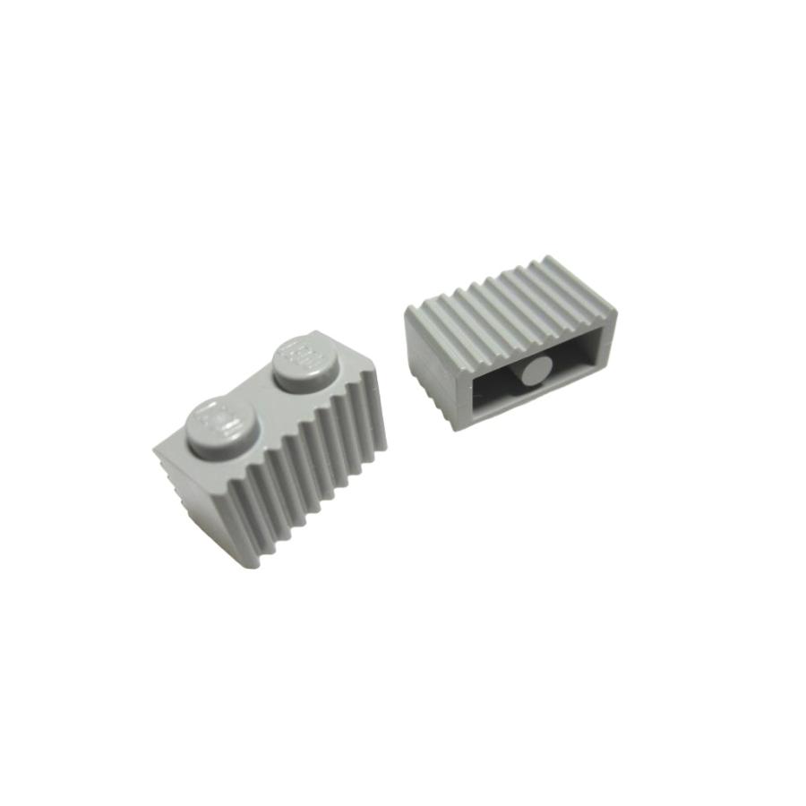 LEGO レゴ☆旧灰色の1×2ギザギザ付パーツ2点セット（中古品 
