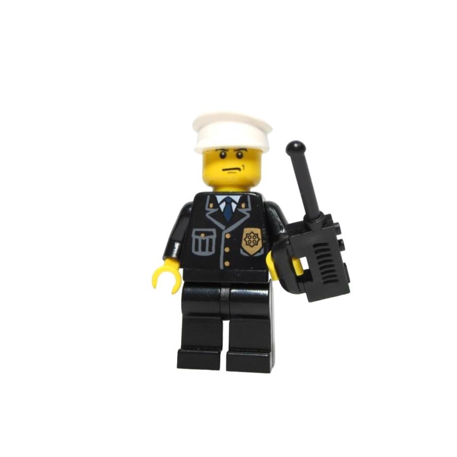 LEGO（レゴ） レゴ☆未使用！かわいい警察官ミニフィグ（帽子白・無線