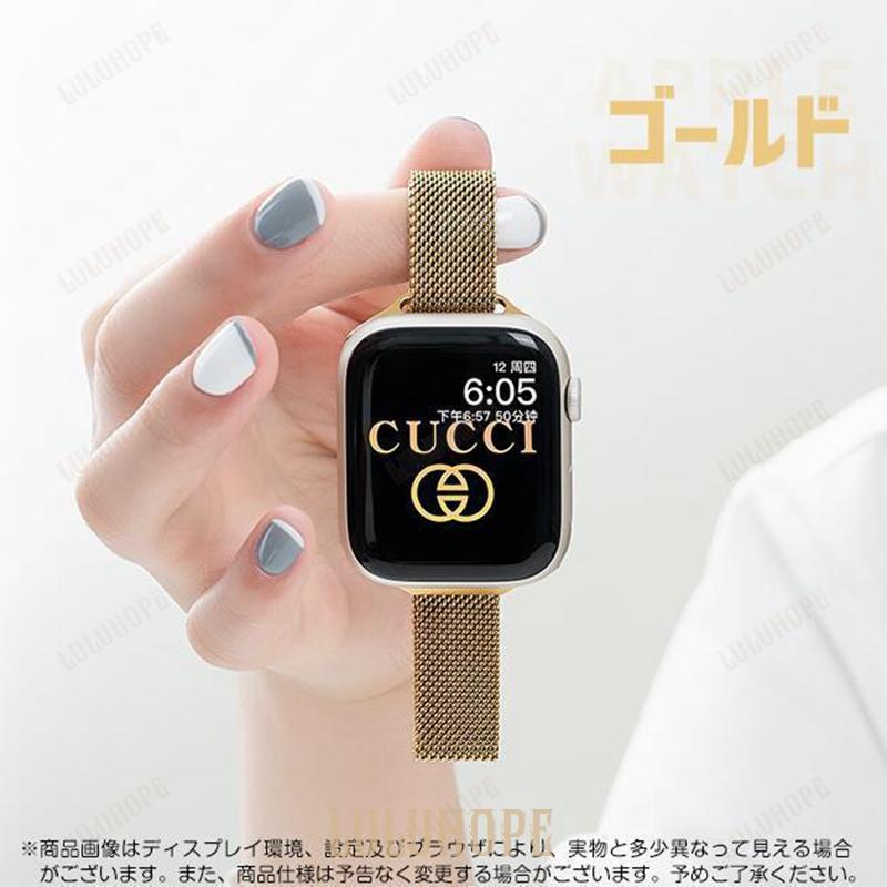 アップルウォッチ SE 9 バンド Apple Watch 8 Ultra ベルト 40mm 女性 ステンレス バンド 44mm 45mm マグネット 細い｜yuj-shop｜05