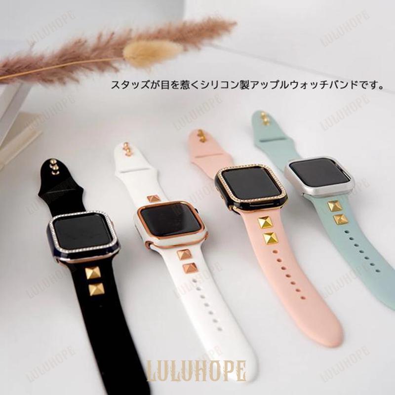 アップルウォッチ SE 9 バンド Apple Watch 8 Ultra ベルト 40mm 女性 シリコン バンド 44mm 45mm スポーツ iWatch｜yuj-shop｜08