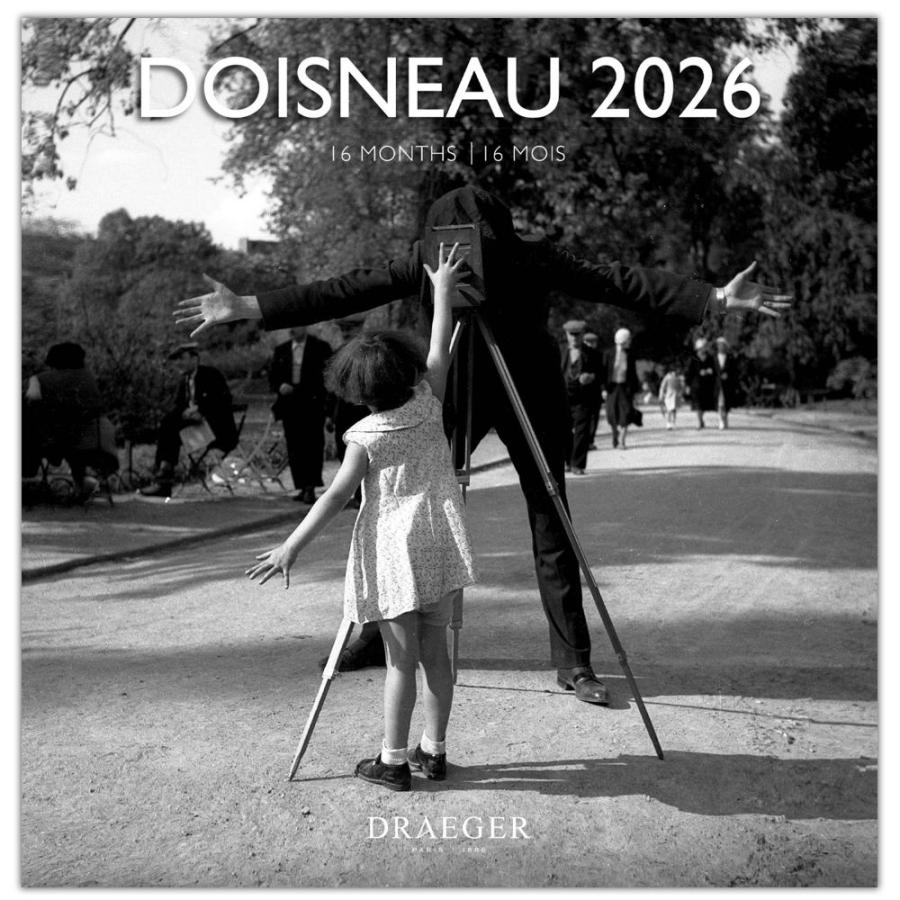 ドレジャー 2026年 ラージカレンダー DOISNEAU ドアノー 壁掛け