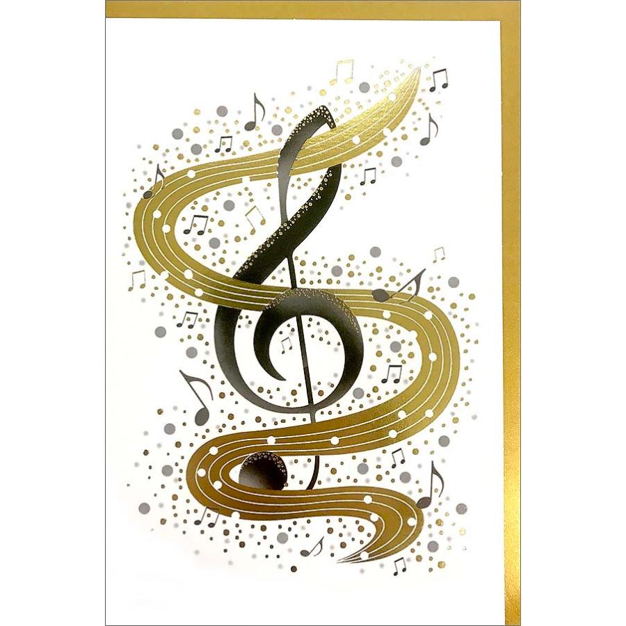 グリーティングカード 誕生日 バースデー Happy Birthday メッセージカード 音符 音楽 楽器 誕生祝い ギフト 贈り物 封筒付き ユージニアyh 通販 Yahoo ショッピング