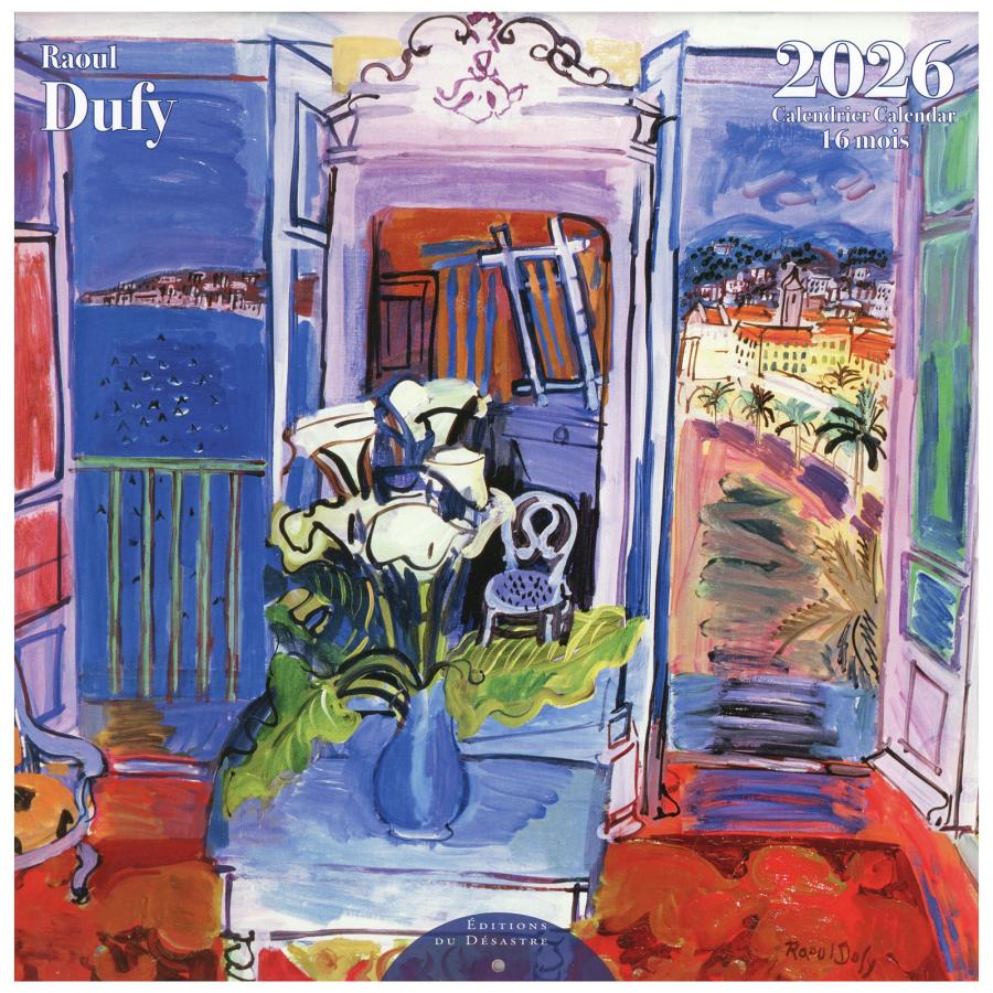 2026年 ラージカレンダー デュフィ DUFY 30×30cm 壁掛け アート