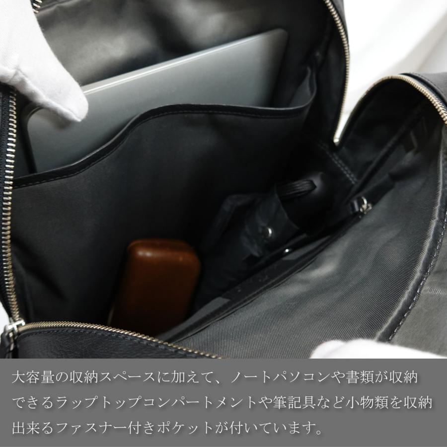 HIENO 本革レディースバックパック リュックサック ブラック HIENO 本革レディースバックパック リュックサック ブラック
