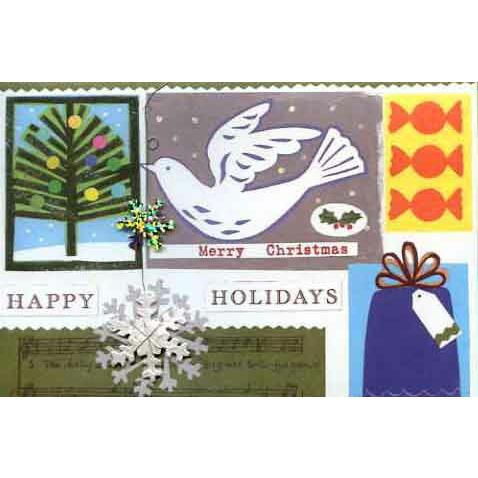 グリーティングカード クリスマスカード 鳥 メッセージカード 封筒付き 緑 用紙1枚 Bx5066 ユージニアyh 通販 Yahoo ショッピング