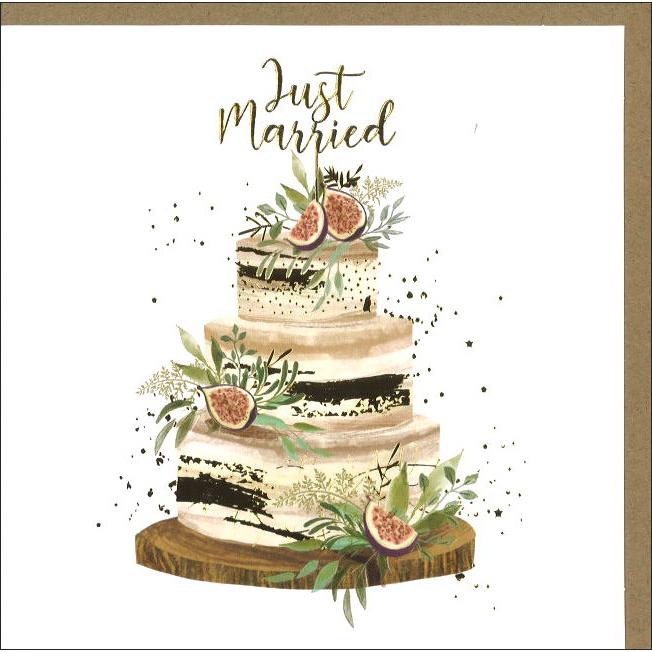 グリーティングカード 結婚祝い イチジクのウェディングケーキ 結婚式