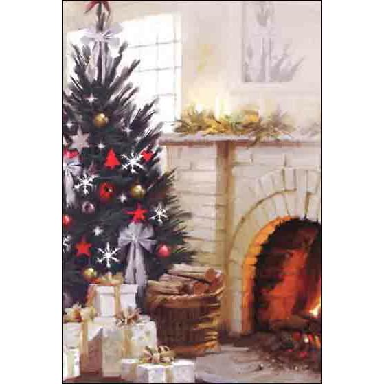 クリスマスのあいさつ　暖炉 a680240c60ab632f6fbe69d6229ba6