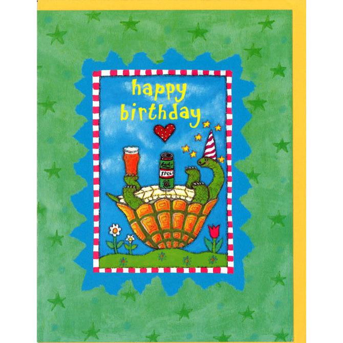 グリーティングカード 誕生日 バースデー タートルベイ バースデータートル イラスト メッセージカード 封筒付き 輸入雑貨 Ctb9 ユージニアyh 通販 Yahoo ショッピング