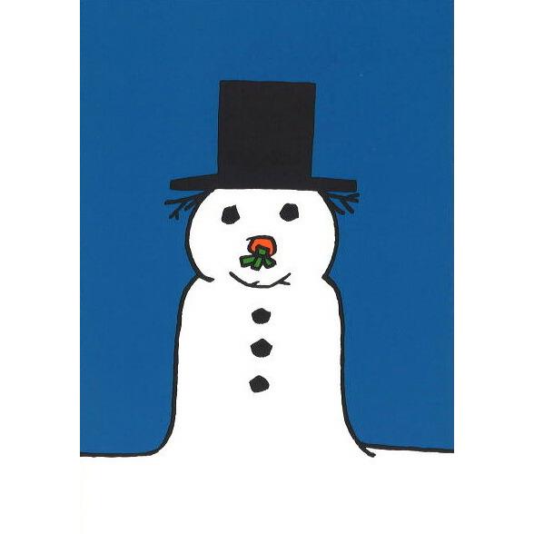ポストカード イラスト ミッフィー ディック・ブルーナ 雪だるま