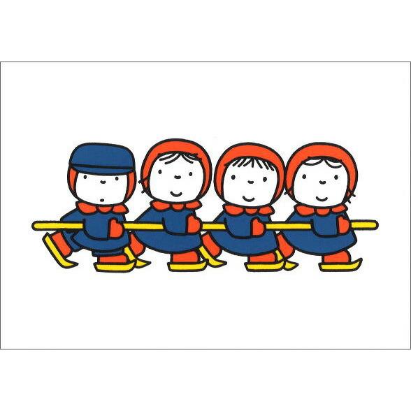 ポストカード イラスト ミッフィー ディック ブルーナ スケートをする4人の子ども 絵本 キャラクター コレクション かわいい Db118 ユージニアyh 通販 Yahoo ショッピング