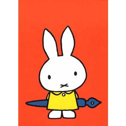 ポストカード イラスト ミッフィー ディック ブルーナ ペンを持ったミッフィー 絵本 キャラクター コレクション 動物 かわいい Db132 ユージニアyh 通販 Yahoo ショッピング
