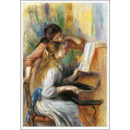 ポストカード アート ルノワール ピアノを弾く少女たち 150 105mm 楽器 メッセージカード 郵便はがき コレクション Hzn2985 ユージニアyh 通販 Yahoo ショッピング