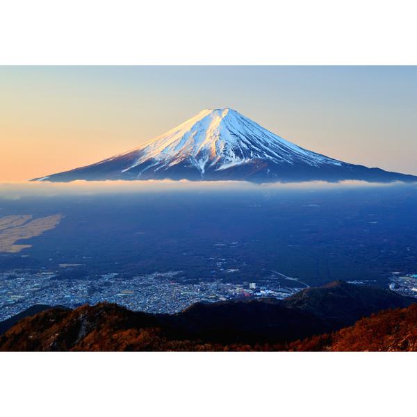 ポストカード カラー写真 日本風景シリーズ 夜明けの富士山 105×150mm 観光地 名所 メッセージカード 郵便はがき｜yujinia-yh