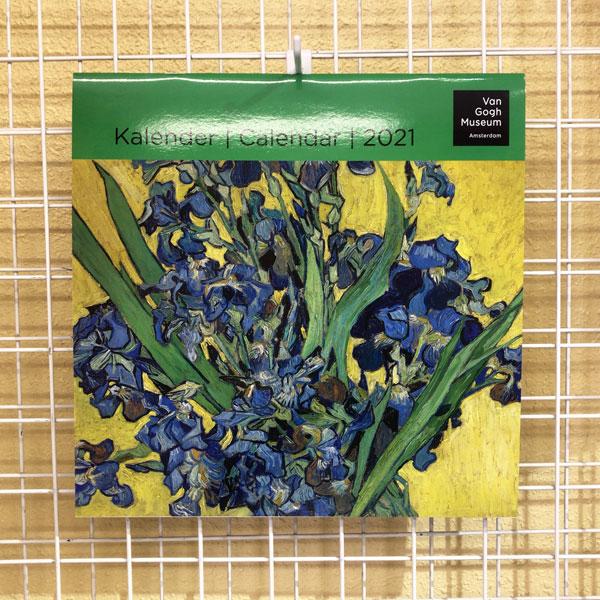 21年 ラージカレンダー Van Gogh ゴッホ 壁掛け 画家 印象派 ひまわり 本物 オランダ語 スケジュール アート 英語 輸入雑貨 花