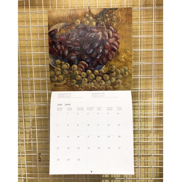 21年 ラージカレンダー Van Gogh ゴッホ 壁掛け 画家 印象派 ひまわり 本物 オランダ語 スケジュール アート 英語 輸入雑貨 花