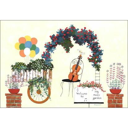 ポストカード 絵本 イラスト 山田和明 ソネットが聴こえる庭園 Ky068 ユージニアyh 通販 Yahoo ショッピング