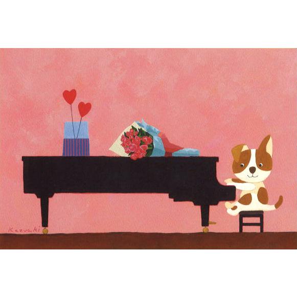 ポストカード 絵本 イラスト 山田和明 ピアノ発表会 100 148mm Ky104 ユージニアyh 通販 Yahoo ショッピング