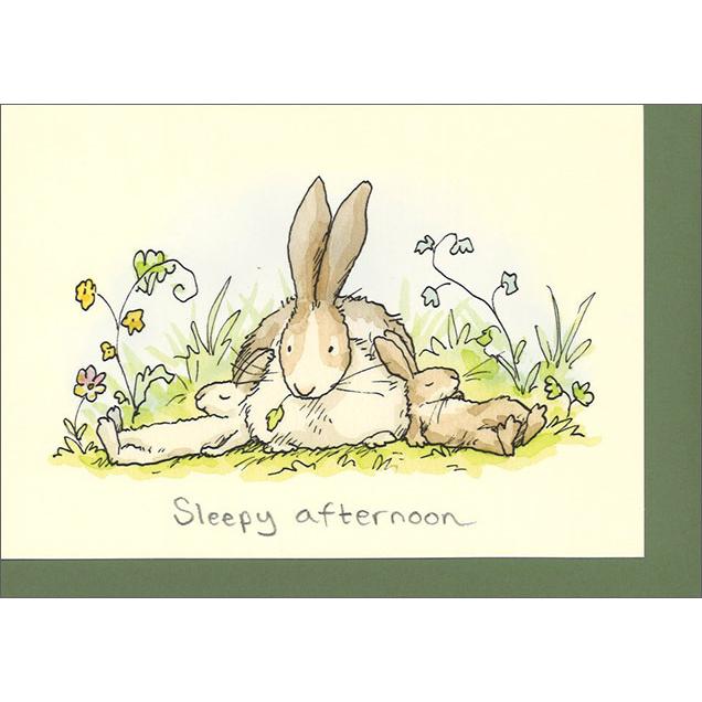 最新発見 グリーティングカード多目的 ねむい昼下り かわいい イラスト メッセージカード ギフト 贈り物 手紙 封筒付き イギリス製 Shipsctc Org