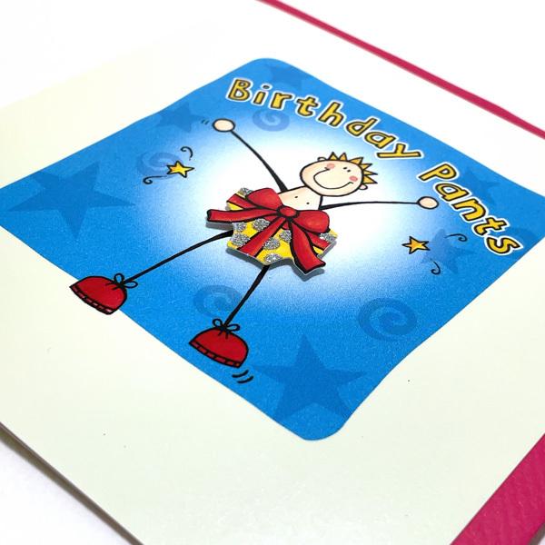 グリーティングカード 多目的 立体パンツ Birthday Pants ドレス イラスト メッセージカード ラメ入り 角丸加工 輸入雑貨 Mpf303 ユージニアyh 通販 Yahoo ショッピング