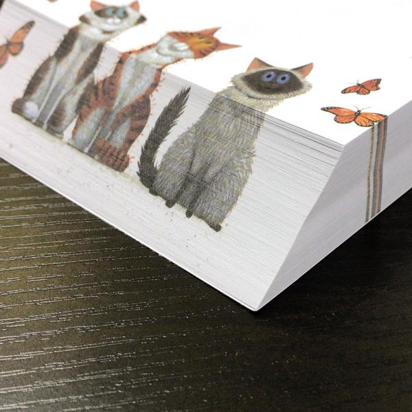 有名画家斜めカットメモブロック アニタジェラーム「ハリーの家」 メモ 