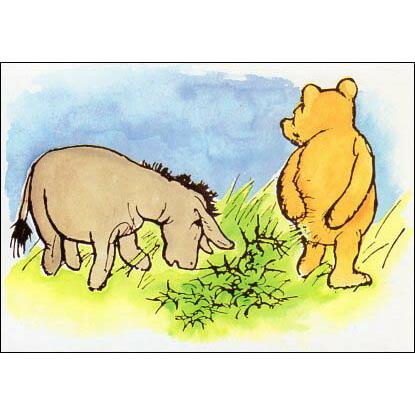 ポストカード 絵本 イラスト くまのプーさん プーとイーヨー Ppc271 ユージニアyh 通販 Yahoo ショッピング