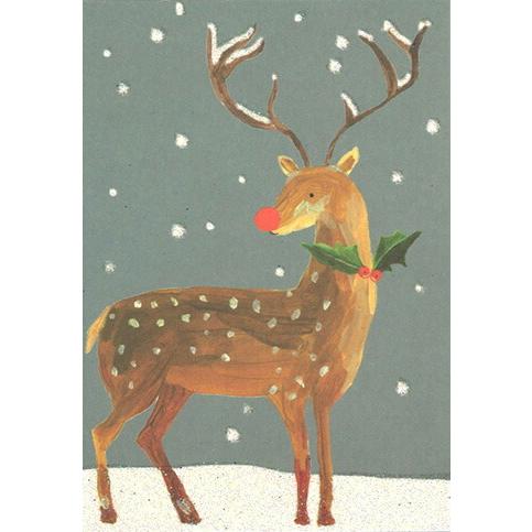 ミニグリーティングカード クリスマスカード 赤鼻のトナカイ メッセージカード 封筒付き 白 トナカイ Pqx133 ユージニアyh 通販 Yahoo ショッピング