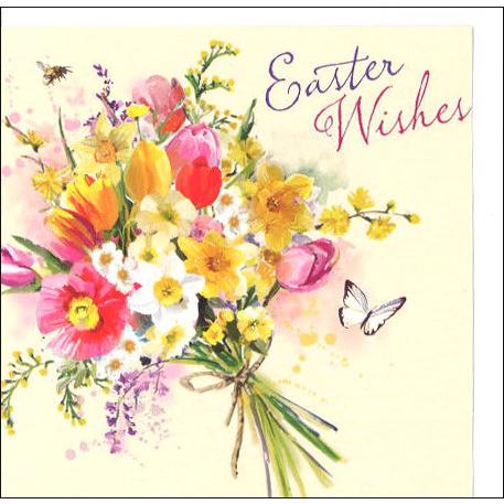 ミニグリーティングカード イースター カラフルな花束 メッセージカード イラスト かわいい Sne0080 ユージニアyh 通販 Yahoo ショッピング
