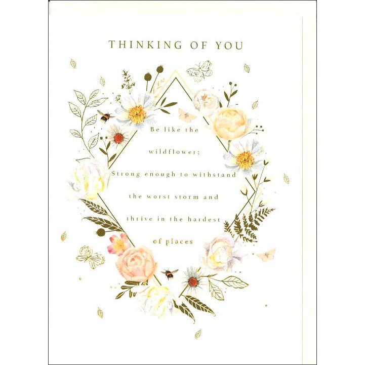 グリーティングカード シンパシー ワイルドフラワー 励まし メッセージカード おしゃれ ギフト 輸入雑貨 Sohh0367 ユージニアyh 通販 Yahoo ショッピング