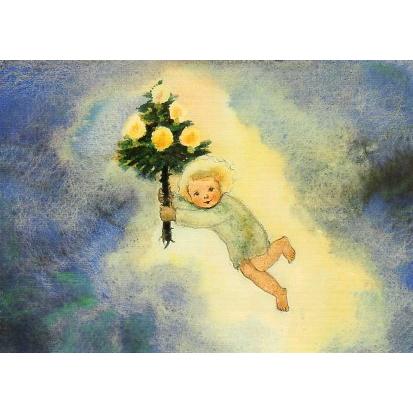 ポストカード アート ウェーバー クリスマスの妖精 148×105mm メッセージカード 郵便はがき