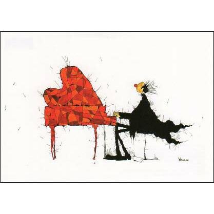 ポストカード イラスト マイケル フェルナー ピアノと音楽の色 Vd56 ユージニアyh 通販 Yahoo ショッピング