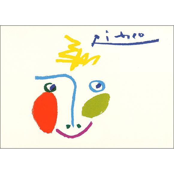 ポストカード ピカソ ドローイング 愉快 148×105mm メッセージカード
