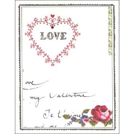グリーティングカード バレンタイン 花とハート フラワー メッセージカード 手紙 おしゃれ 贈り物 ギフト 封筒付き Vll 006 ユージニアyh 通販 Yahoo ショッピング