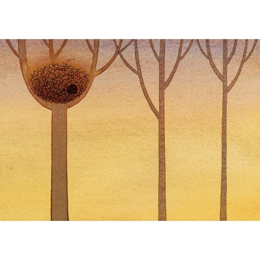 ポストカード イラスト 山田和明 モノポの巣 夕暮れ時 105×150mm 郵便はがき :YKY-034:ユージニアyh - 通販 ...