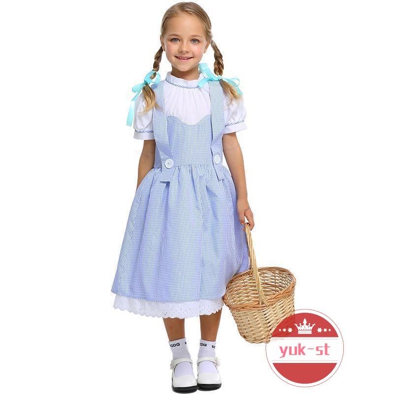 ハロウィン ドロシー風 オズの魔法使い Dorothy 童話 S-XL 女の子