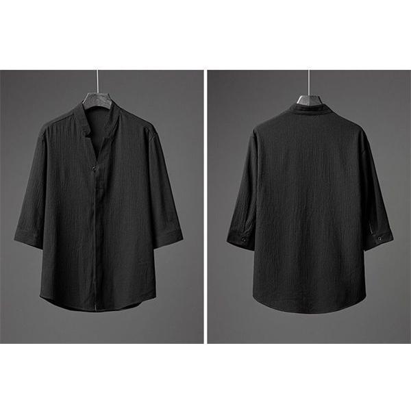 大特価上下セット セットアップ メンズ 綿麻風 リネン風 接触冷感 涼しい 七分袖 五分袖シャツ チノパン 大きいサイズ 吸汗速乾 ルームウェア |  | 10