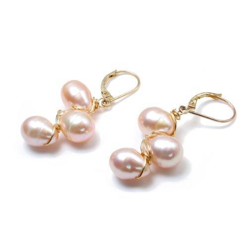 全ての ヒトミ ニューヨーク Hitomi New York ピンクパール ゴールド ピアス 天然石 ピアス E P 在庫限り Novaston Com