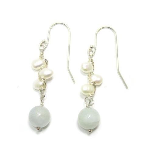 人気ブランドを ヒトミ ニューヨーク Hitomi New Yorkアクアマリン パール ピアス 天然石 ピアス E P 全国組立設置無料 Elitevivaah Com